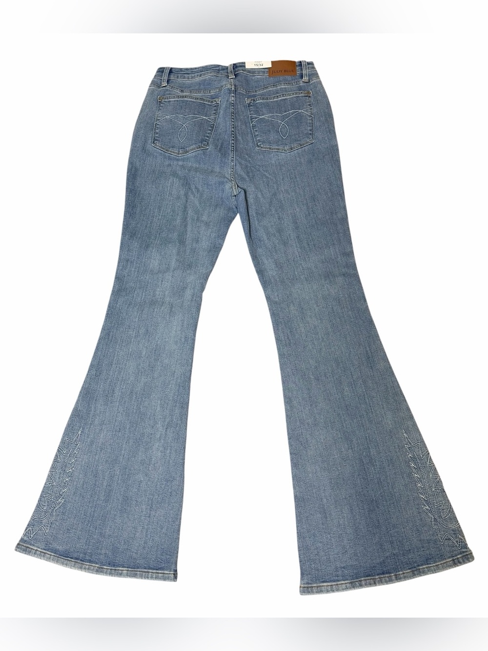 Judy Blue Western Embroidered High Waist Flare Jeans JB88606 - Size 15/32 NWT - Picture 5 of 13